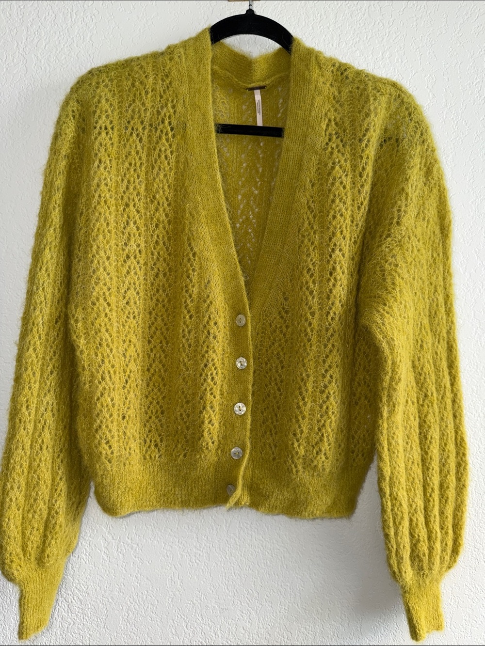 Free People Ameila Cardi in Citronelle Heather